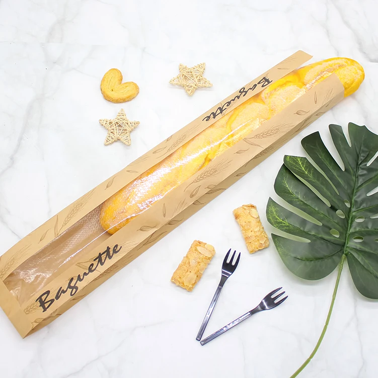 BAKEST Clear Baguette French Bread Bags Bread Loaf Bags With Twists for Bakery