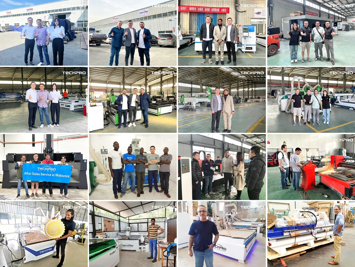 Techpro 1325 Saw Cnc Router Woodworking Machine 3 Axis Cnc Router Metal with Saw Cutting
