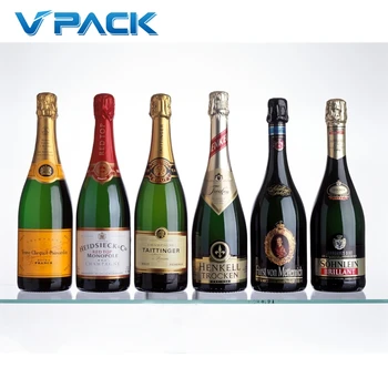 Automatic Champagne Washing Filling T Cork Capping Wire Cage Machine Bubbly Sparkling Red Wine Bottling Equipment Monoblock Line