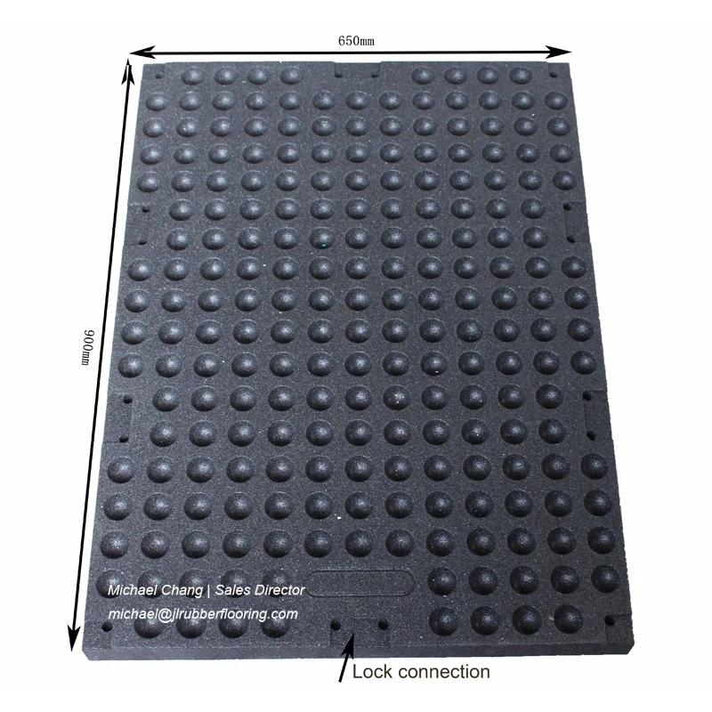 EPDM Rubber Weightlifting Platform Powerlifting Platform Shock Absorption