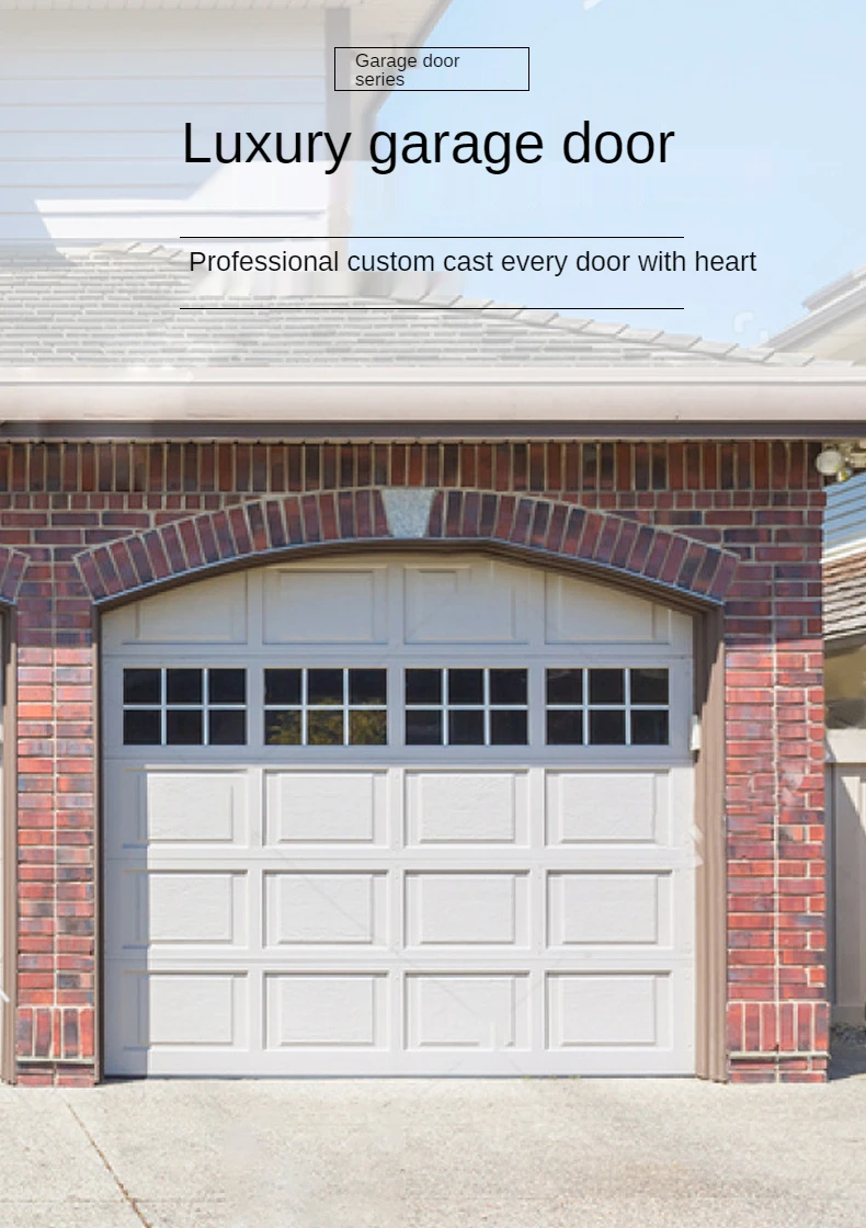 Flap garage door villa European style electric  remote control rolling gate automatic lifting door Mutually