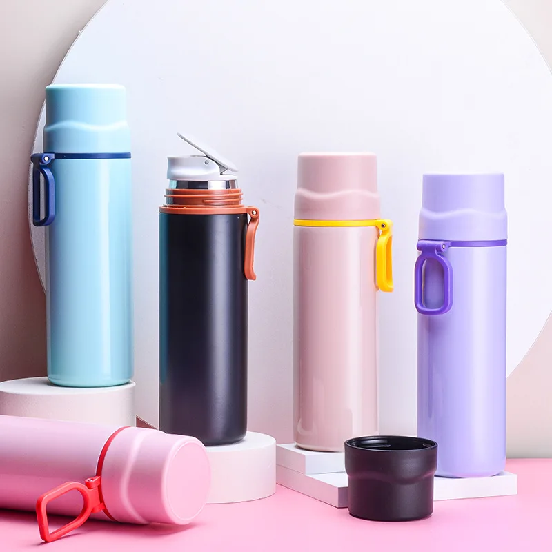 Double Wall Vacuum Flask Insulated Stainless Steel Water Bottle With ...