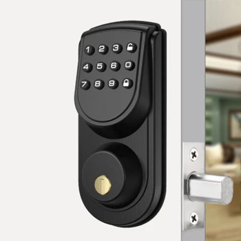 Weatherproof construction tuya wifi digital electronic smart door lock electronic keypad lock digital  deadbolt smart door lockk