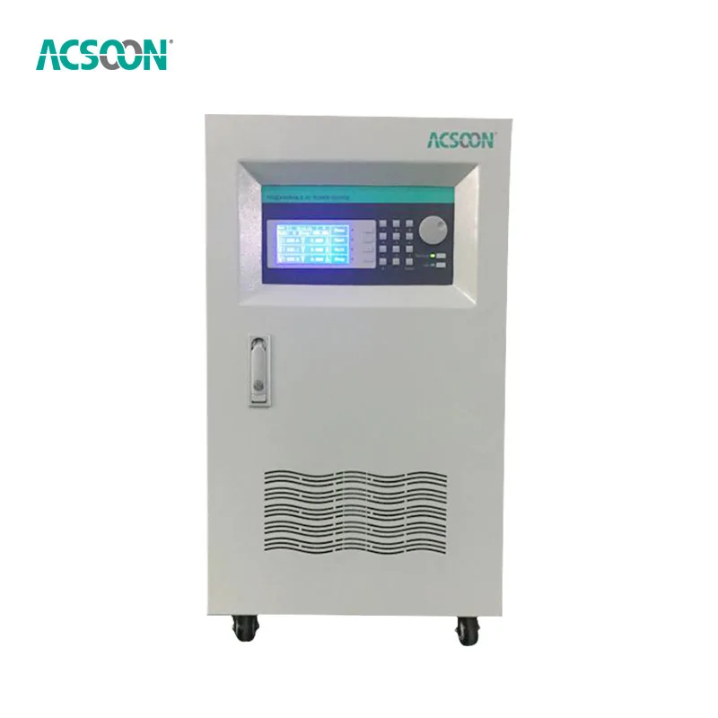 ACSOON Programmable AC Power Source Single to Three Phase Frequency Converter 45hz to 500hz Adjustable Power Converter