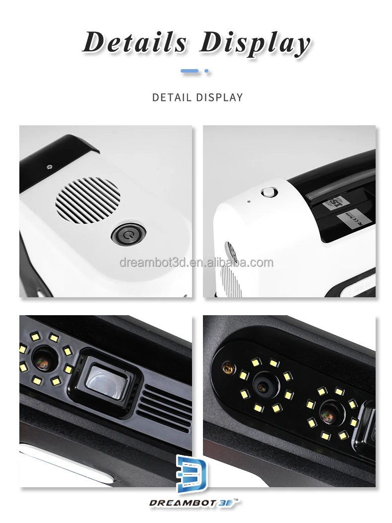 Dreambot3D Portable High Precision Fine Scan Structured Auto Splicing White Light 3D Scanner for Wide Range Reverse Modeling