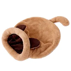 New Arrivals Cat kitten snuggle sleeping bag fleece cat cave pet bed Customized size NO 5