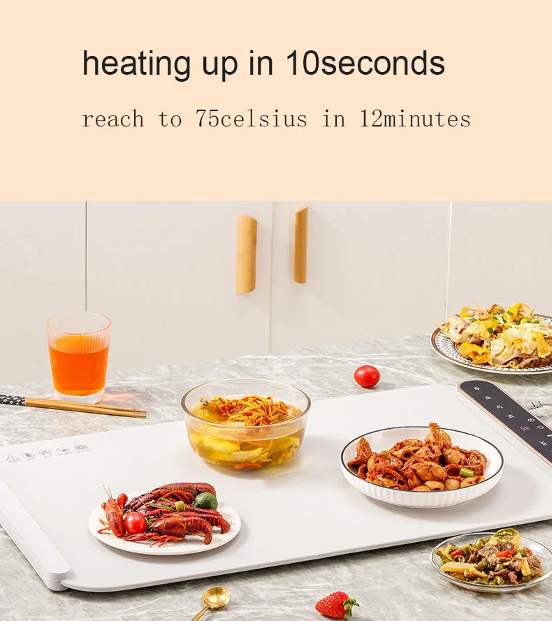 Extra Large Size Foldable Silicone Food Warmer Warming Tray Adjustable