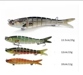 Sinking Multi-Jointed Minnow Lure Set Multi-Segment Swim Long Cast Beginner Bait for Bass Topmouth Culter – Minnow – view 4