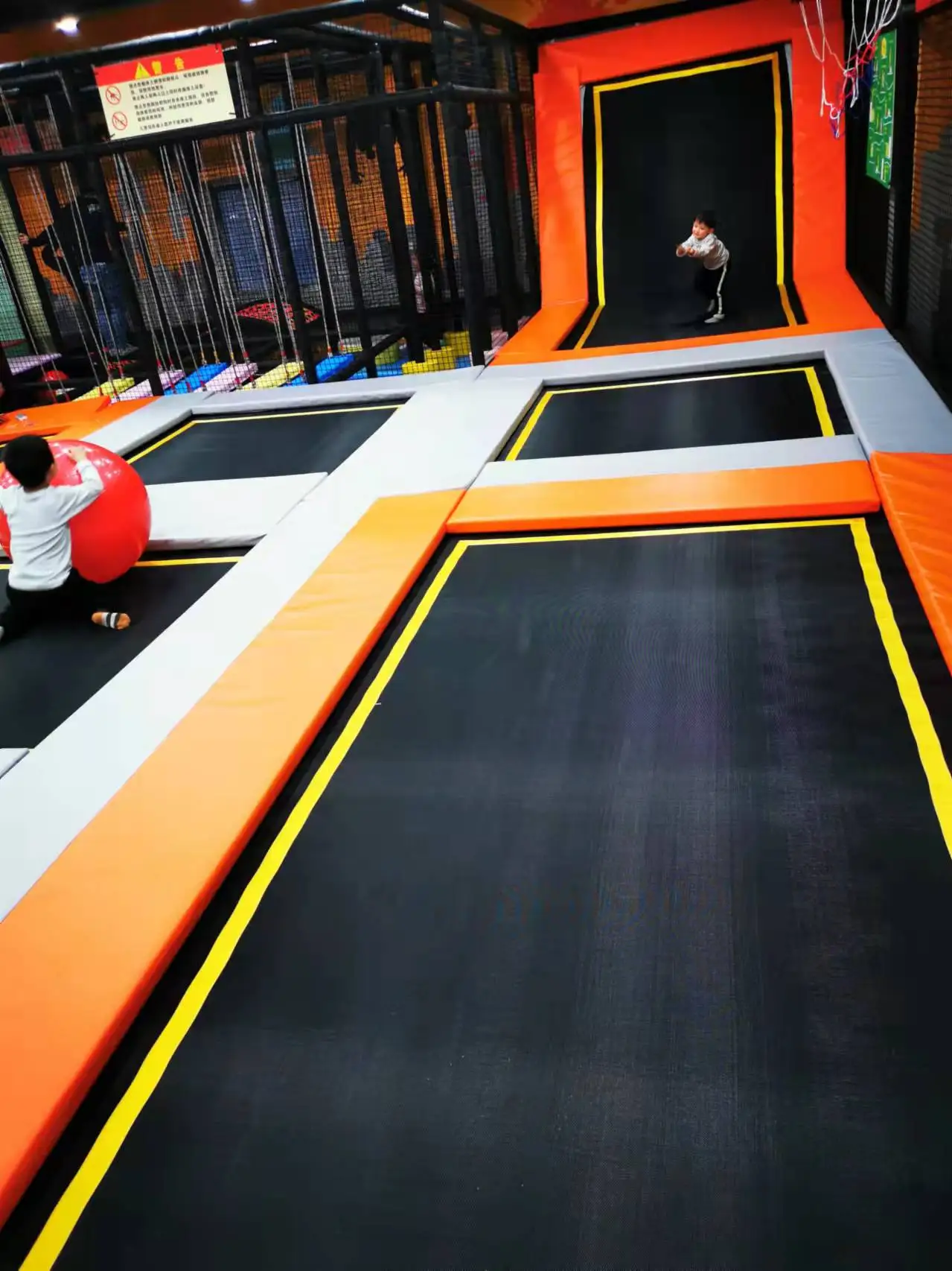 Playground Games Used Adult Big Kids Commercial Gymnastic Indoor Trampoline  Park for Sale