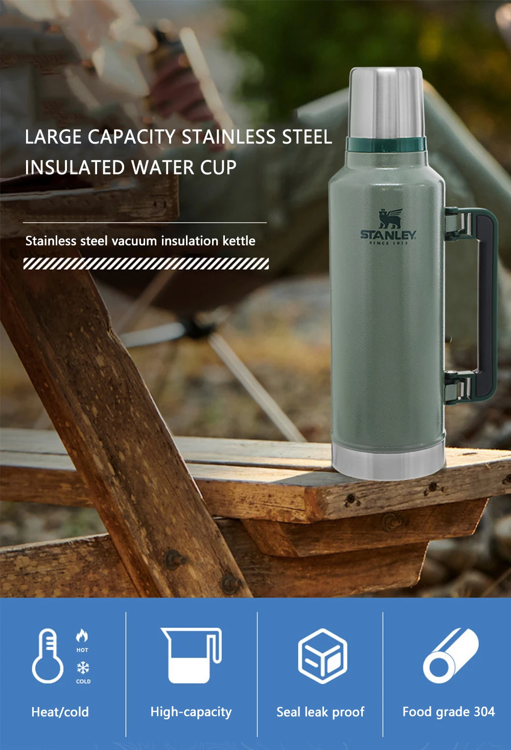Wholesale Stainless Steel Vacuum Flask Keep Hot Cold Insulated Thermos