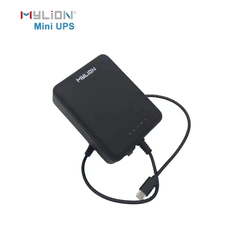 Mylion 12V 2A Mini DC UPS Power Supply 12V Wall Adapter Lifepo4 Battery Backup BBU for Emergency Phone System