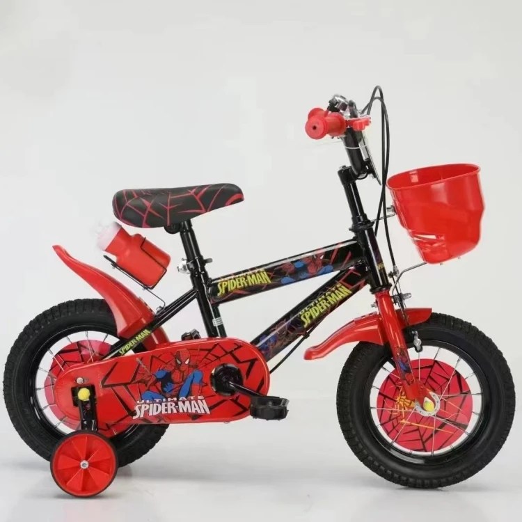 Triciclo Per Bambini Da 16 Pollici, 3 Ruote, Per Ragazzi E Ragazze Dai 7 Ai 10 Anni, Telaio In Acciaio, Con Cestino, Arancione - 3