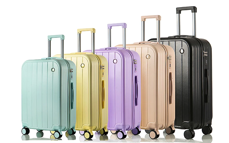 Durable Customized Large Capacity Spinner Luggage Sets Unisex PC ABS Boarding Bag Easy-Carry on for Girls