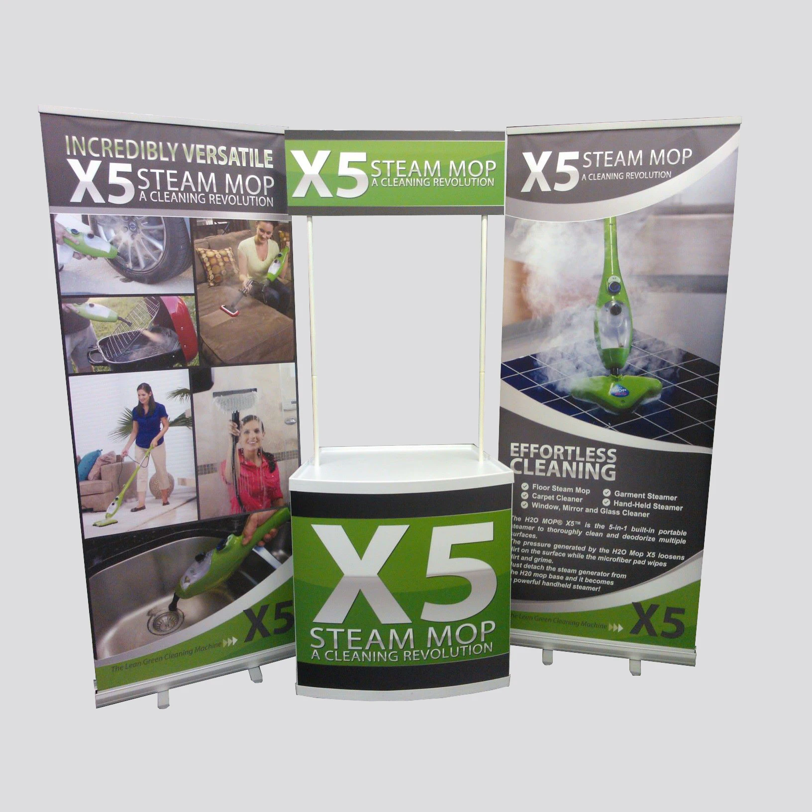 Custom Rollup Pull up Retractable Aluminium Recycle Roll up Banner Stand Display