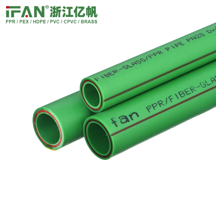 quality ppr pipe and fittings glass fiber composite materials PN20 PN25 ppr composite tube