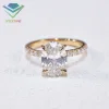 Corte redondo-oro 18k-color D-E