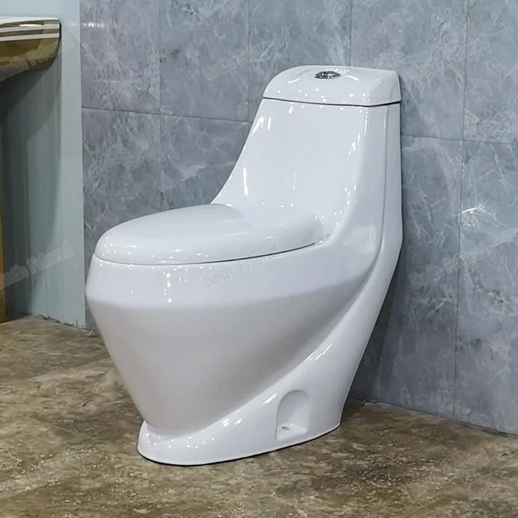 Libya Sanitary Ware with CE Certificate Bathroom Big Hole One Piece Toilet