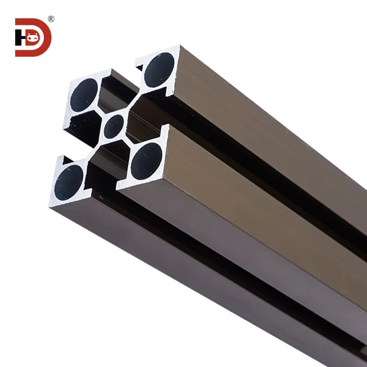 product 4040 4080 factory extrusion industry profile aluminum custom t slot v slot aluminum profile champagne color electrophoresis266-5