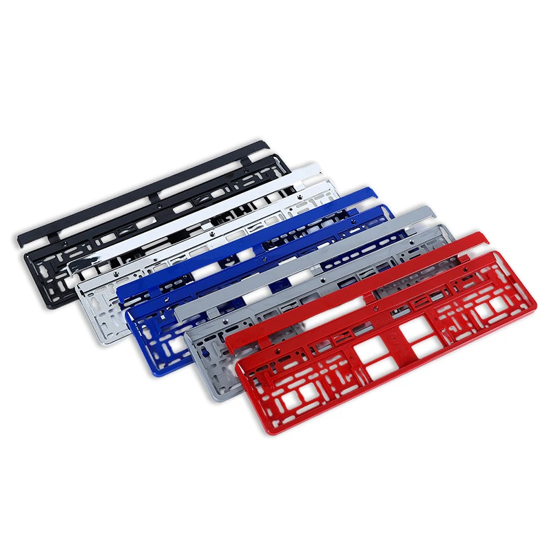 Custom Colorful Plastic Abs License Plate Frame for Euro Car