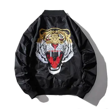 Custom embroidered jacket 2021 men OEM hiphop jackets satin baseball jackets