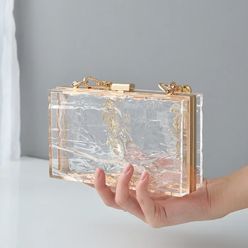 Clear discount acrylic bag