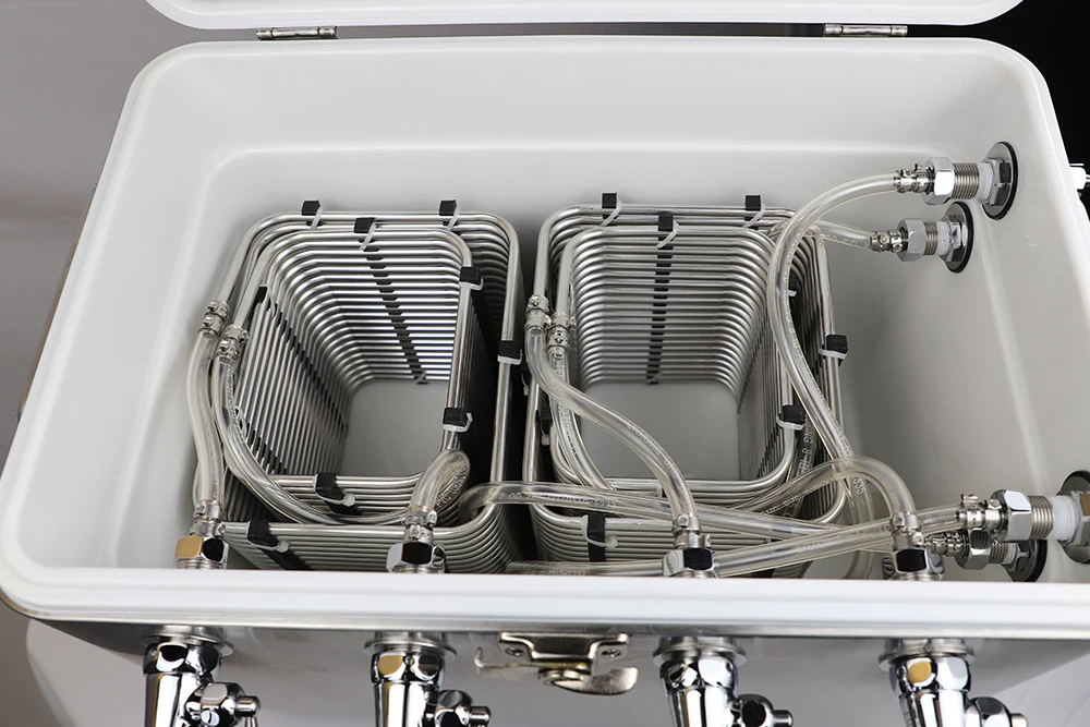 Beer Ice Box Stainless Steel Ice Cooler Box for Outdoor Camping & Beer