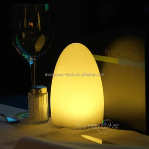 Modern Mini LED Egg Shape Night Light 16 Colors Changing Colorful Bedroom Mood Table Lamps Remote for Room