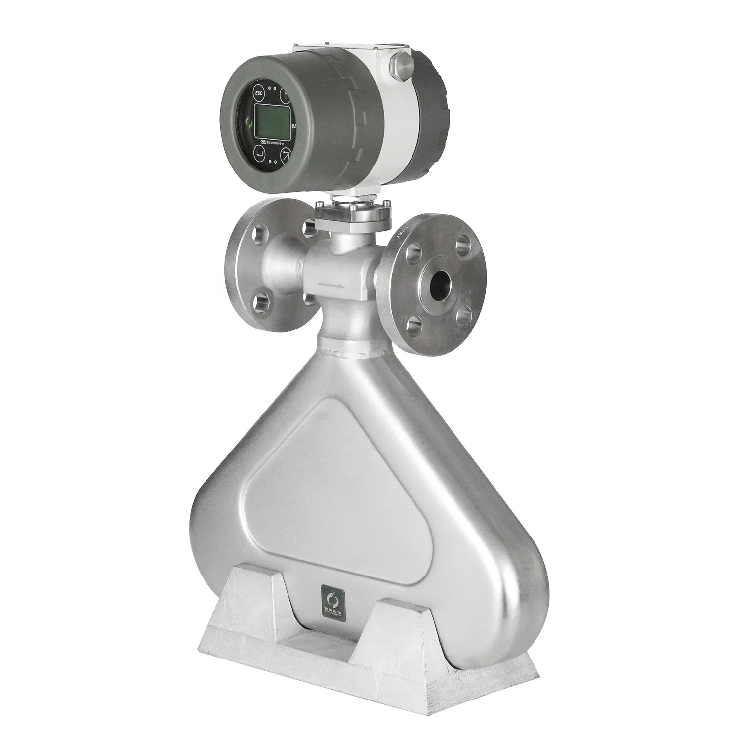 3 Inch Turbine Type Coriolis Mass Flow Meter Triangle Shape Digital ...