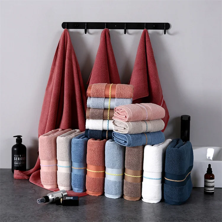 Real Long Staple Cotton Hand Towel Combed Cotton Home Hotel Terry