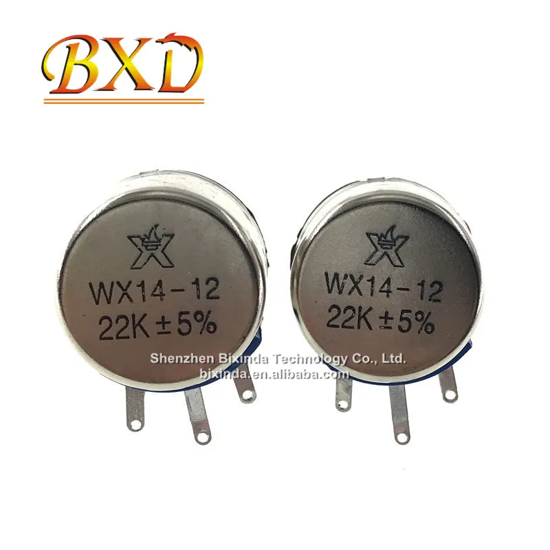 Potentiomètre Fil Enroulé 3W WX14-12 - Valeurs 1K, 2K2, 3K3, 4K7, 10K, 20K, 22K, 100R, 470R - 2