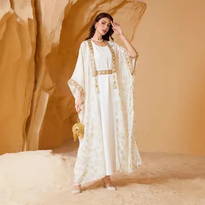 Clothing Manufacturer New Women's Clothing Middle Eastern Muslim Ladies Dress Summer Gold-Plated Long Robe Abaya