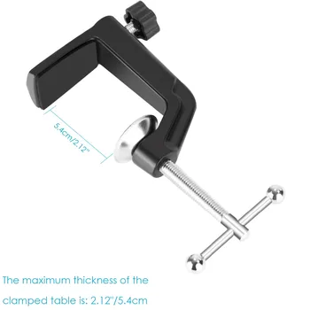 Neewer Metal Table Mounting Clamp for Microphone Suspension  Scissor Arm Stand Holder with an Adjustable Positioning Screw product image