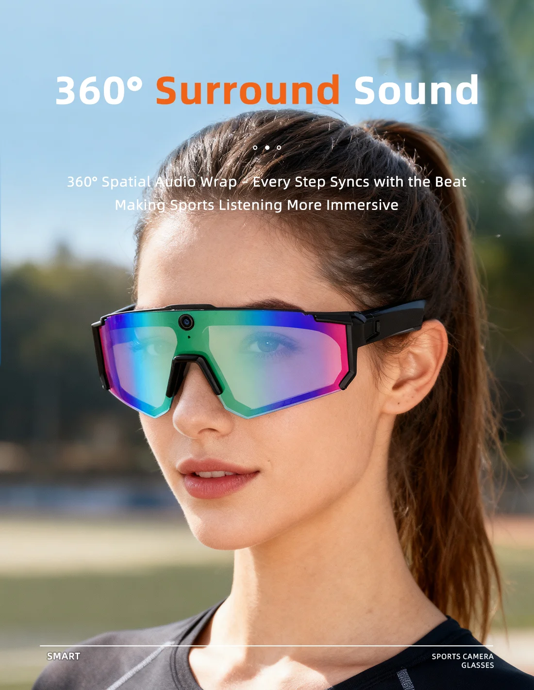Chinese factory supplier supply  Sanvnet Snt Solis Smart Eyewear With 8mp Camera Wifi Transfer Video Recording Outdoor Cycling Sunglasses Al Smart Glasses 2026 - Buy Al Glasses smart Glasses 4k Camera Glasses augmented Reality glasses glasses With Camera sunglasses With Camera video Glasses