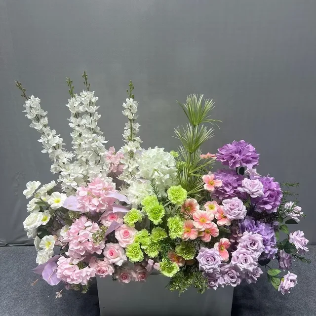 High quality Customized artificial flower arrangement  for wedding decoration decorative outdoor flower box landscaping