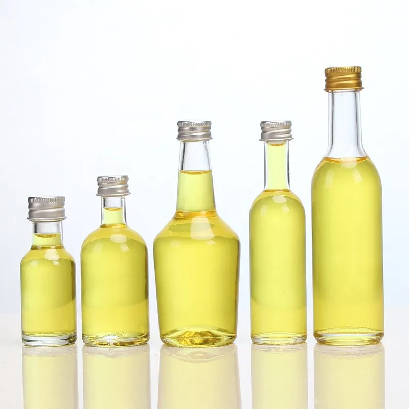 New Transparent Glass Wine Bottle High White Glass Liquor Bottle Ice Wine Bottles For Alcoholic