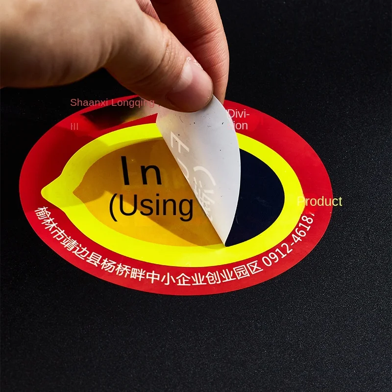 High Argon Gas Cylinder Label Three-Layer Multi-Layer Iron Steel Adhesive Sticker Warning Dangerous Liquefied Oxygen CO2 Tank