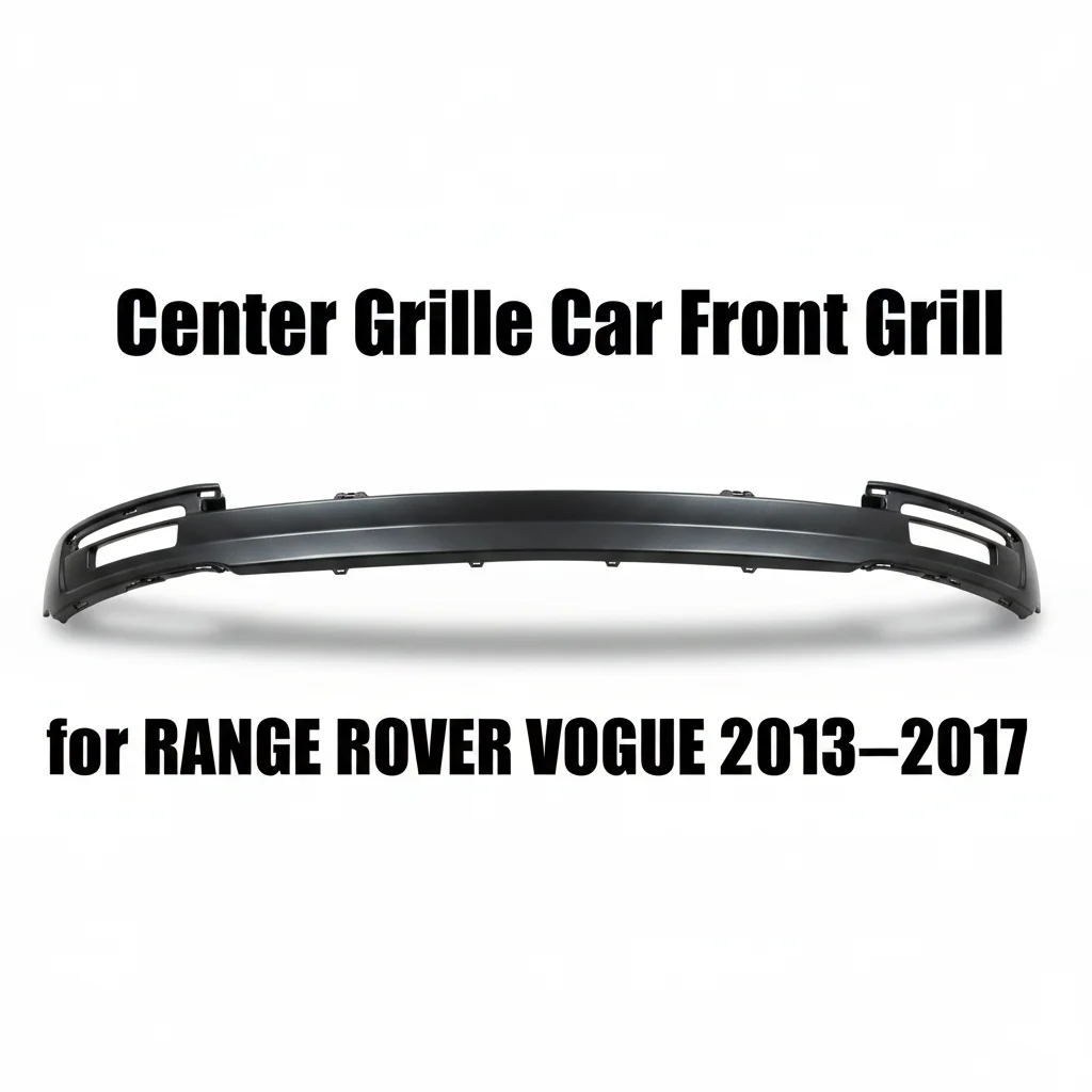 CU1032-B Rigenstar Plastic Front Bumper Center Grille with Park Assist & Camera for for Vogue 2013-2017