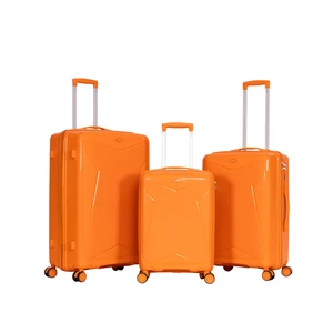 Large Capacity Business Travel Trolley Suitcase Aluminum Frame Wear Resistant with Universal Wheels for Set Luggage