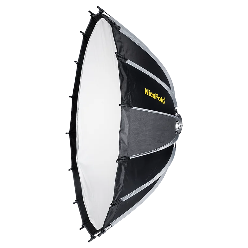 NiceFoto Kit pencahayaan Softbox fotografi, Kit pencahayaan Softbox  fotografi genggam payung reflektor Radar dudukan Bowens Studio foto 60 cm