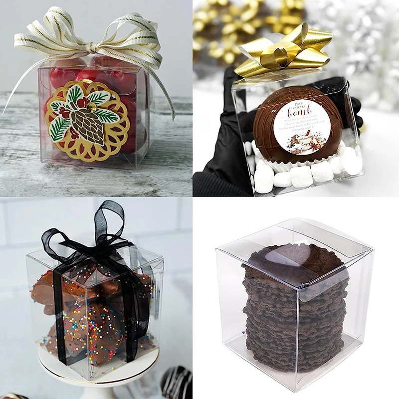 Plastic Box Oem Customized Small Gift Box Transparent 5x5 6x6 4x4 3x3 Plastic Pvc Pet Packaging Box