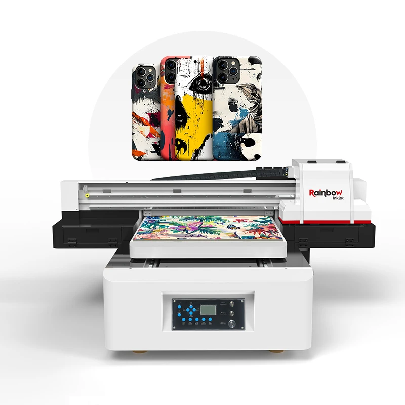 Large Format UV Flatbed Printer UV A1 6090 Digital Flatbed Printer for LED Phone case Glass UV Printing Machine