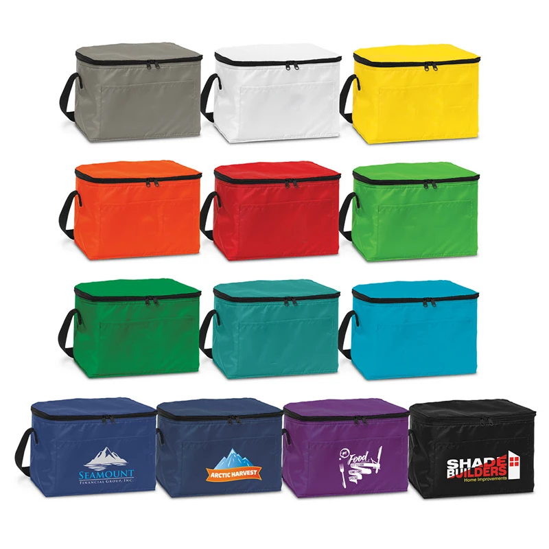 Promotional Custom Insulated Lunch Bag 6 Cans Thermal Cooler Bag With