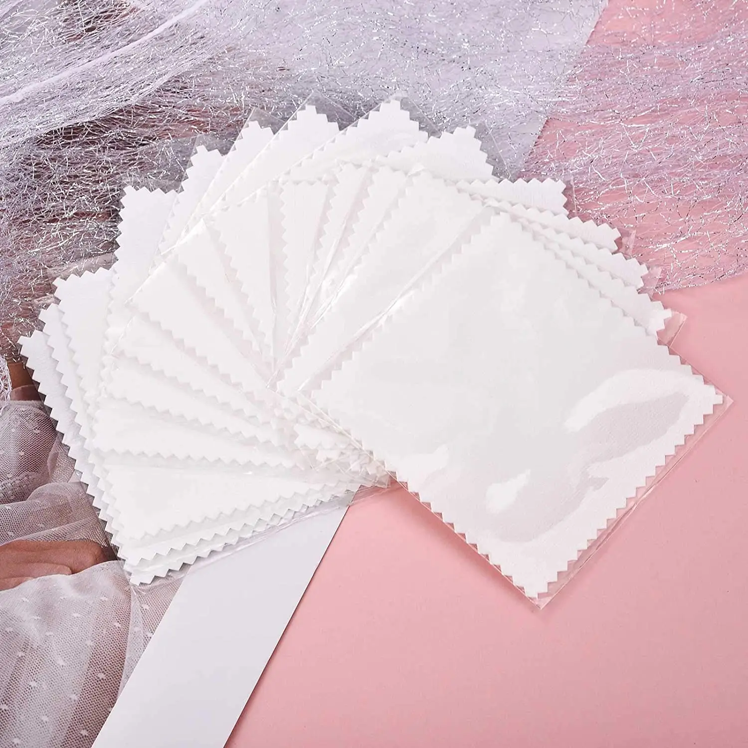 Custom Logo Printed Microfiber Cloth for Silver Jewelry Care Cleaning & Polish Jewelry Cleaner