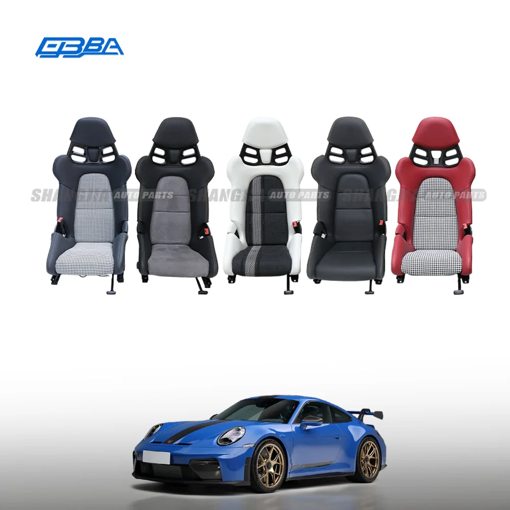 Good Quality Customizable Electric Height Adjustable Carbon Fiber Racing Seat For Porsche 718 & 911 GT3 RS
