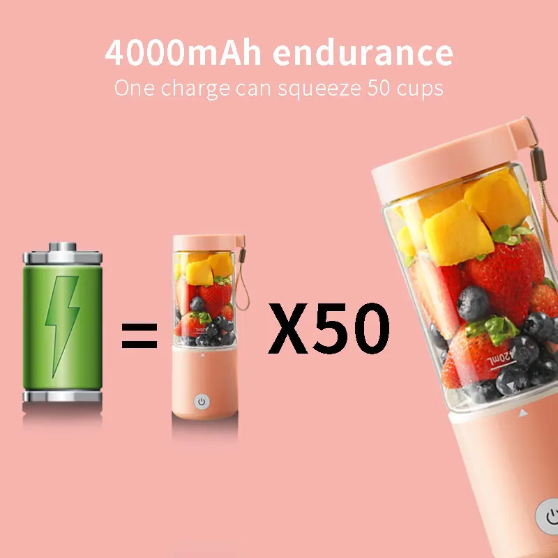 Mini Small OEM Wholesale Colorful Fruit Smoothie Personal Baby Food Sports USB Portable Mixer Rechargeable Blender
