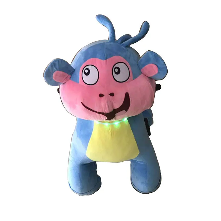 Battery Walking Animal Ride on Toy Plush Stuffed Car Baby Scooter Made in China