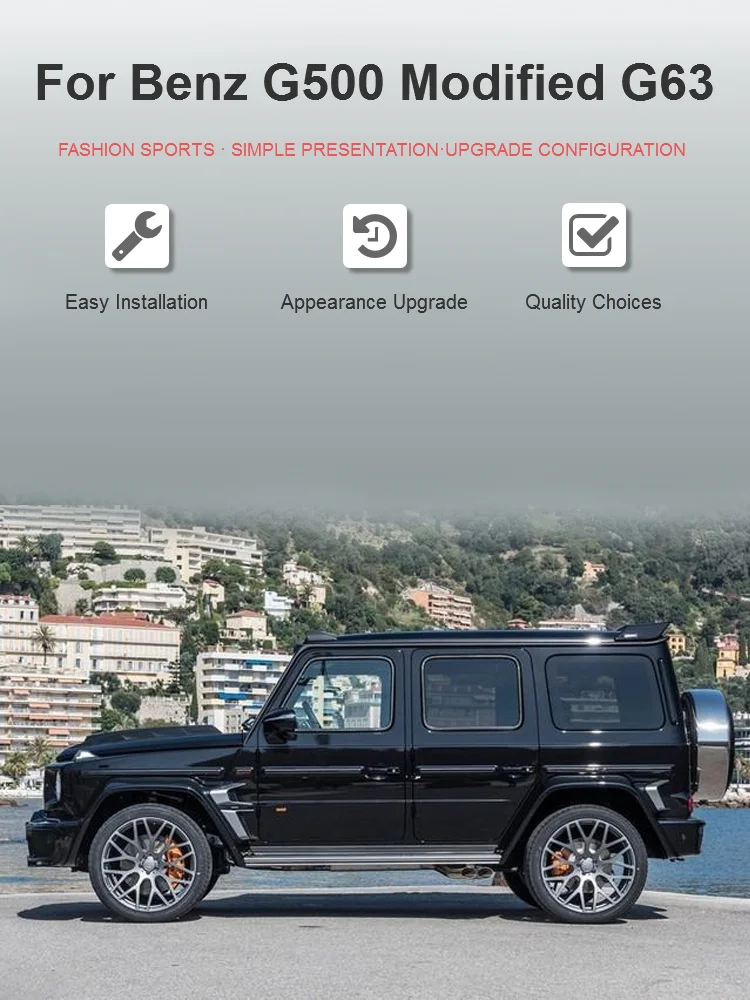 Sypes 304 Stainless Steel G500 Exhaust Pipe For Benz Gclass G55