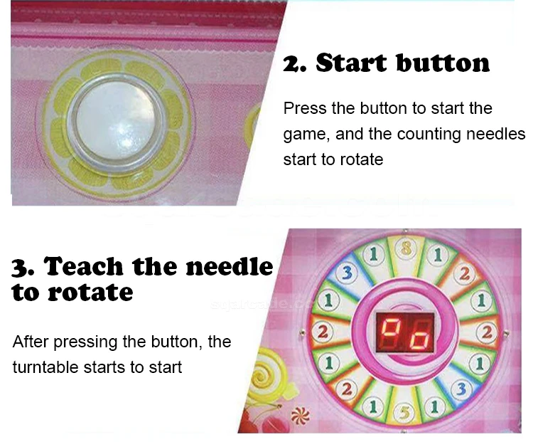 Coin Machine Turn Table Coin Operated Arcade Turntable Capsule Ball Game Toy Vending Machine ...