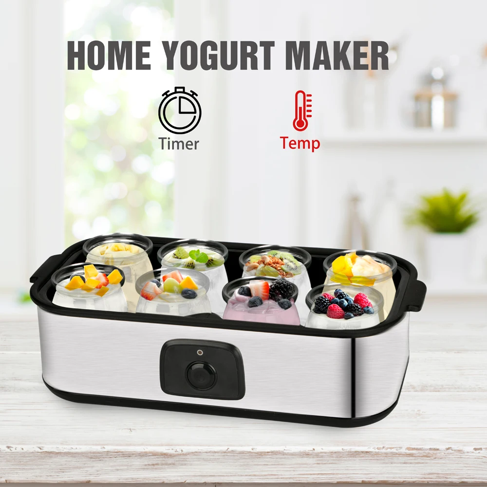 Commercial Yogurt Maker Machine Greek Yogurt Makers With 8 Glass Jar