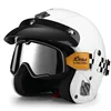 Milky White+Black and white plaid goggles